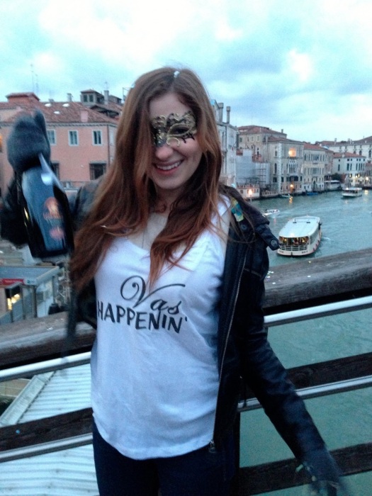 Leslie celebrating Carnivale in Venice, Italy!